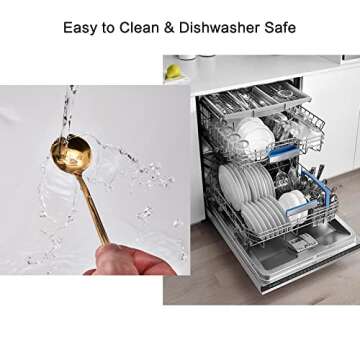 Demitasse Espresso Spoons Set of 8 for Coffee and Desserts