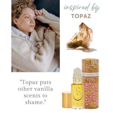Topaz Perfume Oil Roll-On by Sage - Vegan & Cruelty-Free