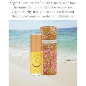 Topaz Perfume Oil Roll-On by Sage - Vegan & Cruelty-Free