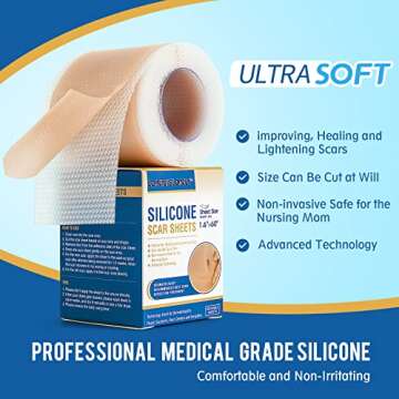 LONNIELONLI Silicone Scar Sheets for Effective Scar Healing