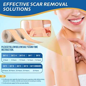 LONNIELONLI Silicone Scar Sheets for Effective Scar Healing