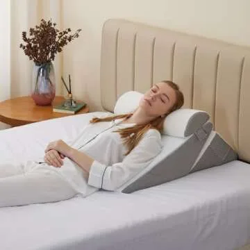 Adjustable Bedluxe Wedge Pillow Set for Optimal Relief