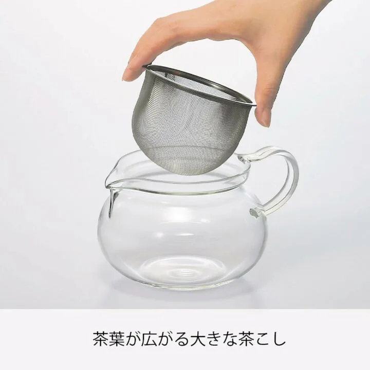 Hario ChaCha Kyusu Maru Teapot 700 mL Heatproof Glass