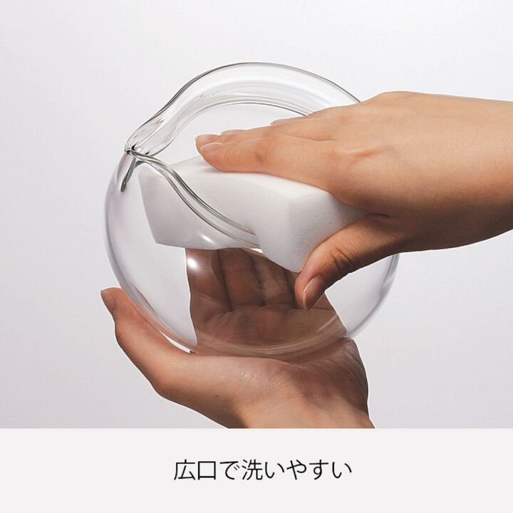 Hario ChaCha Kyusu Maru Teapot 700 mL Heatproof Glass