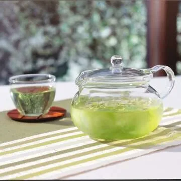 Hario ChaCha Kyusu Maru Teapot 700 mL Heatproof Glass