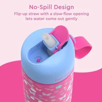 Bentgo Kids Stainless Steel Insulated Water Bottle - Leak-Proof, Cool for 12 Hours
