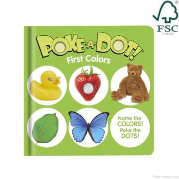 Melissa & Doug Children’s Book – Poke-a-Dot: First Colors (Board Book with Buttons to Pop)