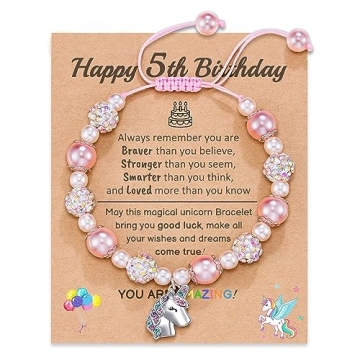 Unicorn Birthday Gifts for 5 Year Old Girls Jewelry