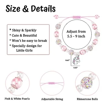 Unicorn Birthday Gifts for 5 Year Old Girls Jewelry