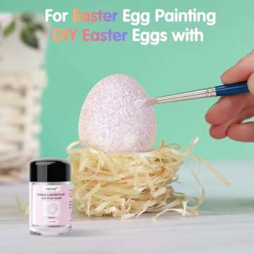 CRPTHE 6 Colors Luster Dust Edible Set, Edible Glitter for Cocktails, Food Grade Glitter Shimmer Sprinkle Powder for Drinks, Baking, Beverages, Cakes, Strawberries, Cookies, Fondant, Vegan(5g/Bottle)