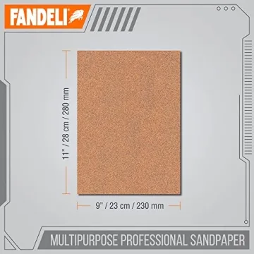 Fandeli Multi-Purpose Sandpaper 220 Grit 25 Sheets