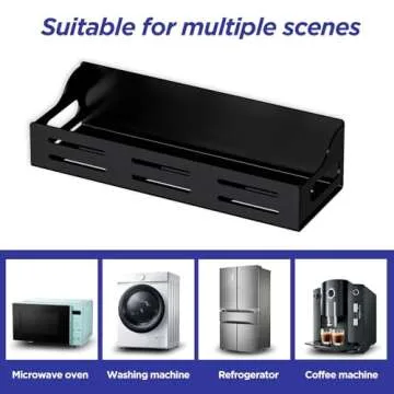 Carwiner 5 Pack Magnetic Spice Rack for Refrigerator with Paper Towel Holder, Magnetic Refrigerator Organizer, Strong Magnetic Fridge Shelf, Rustproof Side Fridge Storage Rack for Kitchen