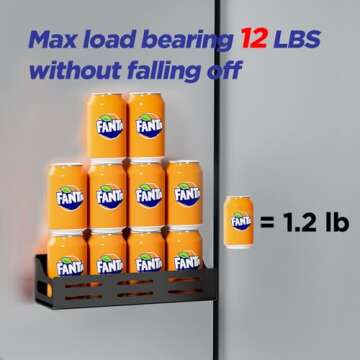 Carwiner 5 Pack Magnetic Spice Rack for Refrigerator with Paper Towel Holder, Magnetic Refrigerator Organizer, Strong Magnetic Fridge Shelf, Rustproof Side Fridge Storage Rack for Kitchen