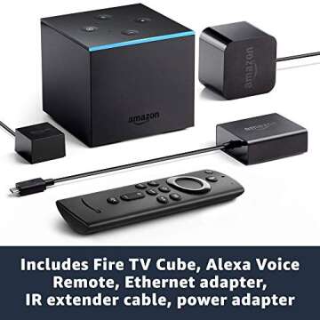 Refurbished Fire TV Cube with 4K Streaming & Alexa