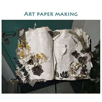 AHTONG 2 Pack Real Dried Leaf Flowers Plant Herbarium with Tweezers for Craft Jewelry Making (Yellow and White)