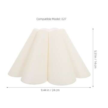 DOITOOL 1Pc Petal Table Lamp Shade household decor vintage table lamp retro home decor Petal Lampshade Replacement Light Cover Korean Style Lampshade Petal Design Lampshade Home Lampshade