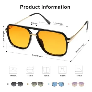 SOJOS Retro Polarized Sunglasses for All - Stylish & UV Protected