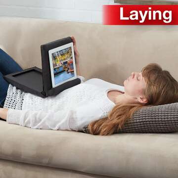 Ontel Pillow Pad: Soft Multi-Angle Tablet Stand