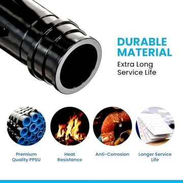 Poly Pex A Expansion Fittings F-1960 1/2" Combo With 1/2" inch Tees "T" [10 PCS], 1/2" Elbows [10 PCS], 1/2" Couplings [10 PCS] |Plastic Fittings for Pex-A Pipe in Plumbing [Pack of 30]
