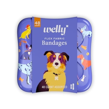 Welly Bandages | Adhesive Flexible Fabric Bravery Badges | Assorted Shapes for Minor Cuts, Scrapes, ...