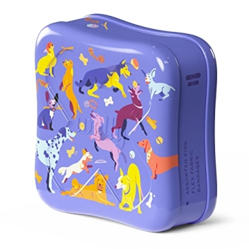 Welly Bandages | Flexible Fabric Bravery Badges 48 Count | Fun Dog Patterns