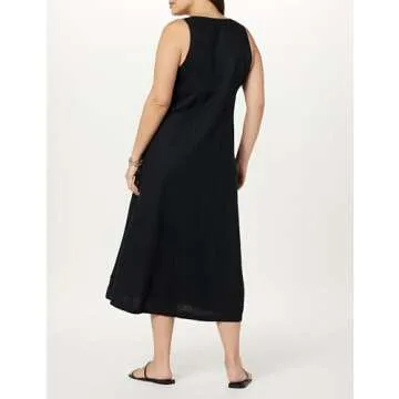 Stylish Drop Women's Linen V-Neck Maxi Dress for All Occasions
