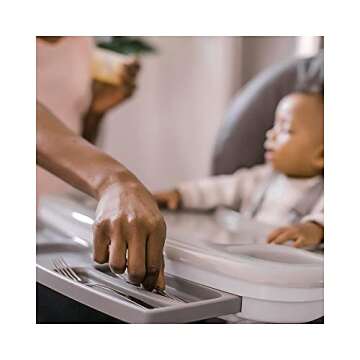 Ingenuity SmartServe 4-in-1 High Chair with Swing Out Tray – Clayton – High Chair, Toddler Chair, & Booster