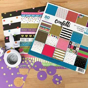 Confetti Scrapbook Project Paper Pad 12" x 12" - Versatile Designs