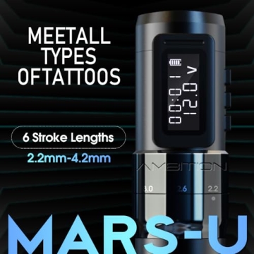 Affordable Ambition MARS-U Wireless Tattoo Machine