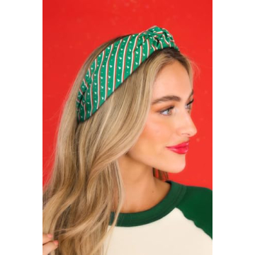 Stylish Christmas Headbands for Women Girls Knotted Holiday Hair Accessories