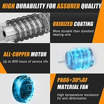 DIAFIELD 1850W Heat Gun with Adjustable Temperature & Durability