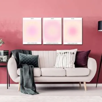 Trendy Aesthetic Canvas Wall Art Set of 3 for Any Space
