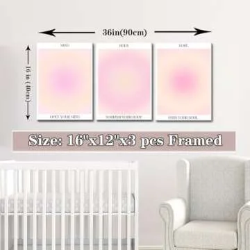Trendy Aesthetic Canvas Wall Art Set of 3 for Any Space