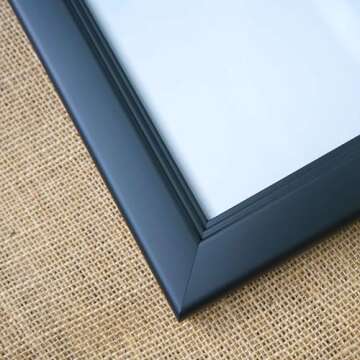 32x40 Frame Black Picture Frame - Complete Modern Photo Frame Includes UV Acrylic Shatter Guard Fron...