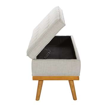 Mid-Century Modern Storage Bench - OSP Home Furnishings