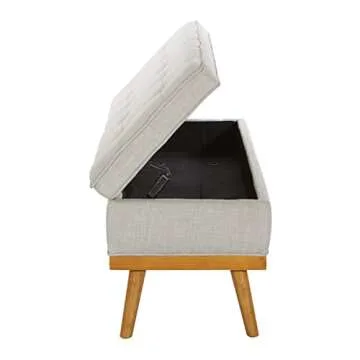 Mid-Century Modern Storage Bench - OSP Home Furnishings