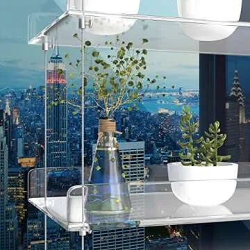 ZerzSemp 3-Tier Adjustable Acrylic Plant Shelves for Windows