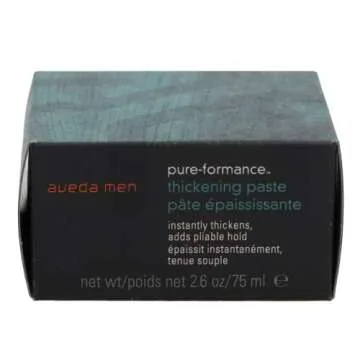 Aveda Men Pure-Formance Thickening Paste | Thickens Hair | Versatile Hold | Natural Finish Hair Styling Paste | 91% Naturally Derived*, 2.5 Fl Oz