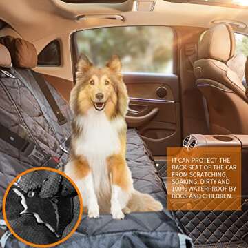 BRONZEMAN 100% Waterproof Bench Car Seat Cover Protector - Strong & Durable, Heavy-Duty and Nonslip ...