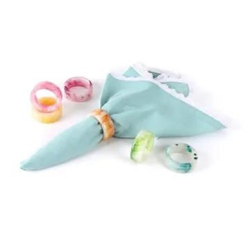Elegant Napkin Rings Set of 12 for All Occasions - Pastel Decor