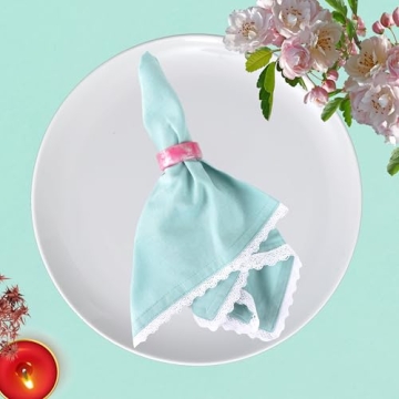 Elegant Napkin Rings Set of 12 for All Occasions - Pastel Decor