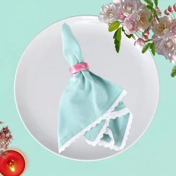 Elegant Napkin Rings Set of 12 for All Occasions - Pastel Decor