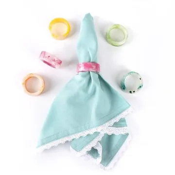 Elegant Napkin Rings Set of 12 for All Occasions - Pastel Decor