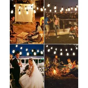 TDLOL 100FT Outdoor String Lights for Perfect Events