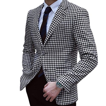 Shop Stunning Premium Houndstooth Slim Fit Tuxedo Jacket