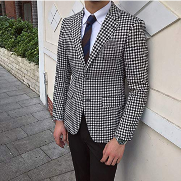Premium Houndstooth Slim Fit Tuxedo Jacket Online