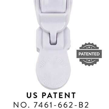 The Hair Shop Large Shark Clip | Enhanced Croc Crocodile Alligator Grip Clip (2nd Generation)| Sectioning Tool for Women | US Patented | Professional Salon Quality -MADE IN KOREA (Large White, 4 Pack)