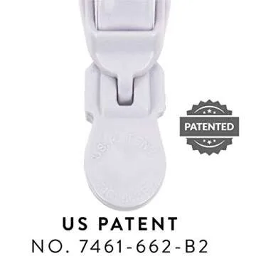 The Hair Shop Large Shark Clip | Enhanced Croc Crocodile Alligator Grip Clip (2nd Generation)| Sectioning Tool for Women | US Patented | Professional Salon Quality -MADE IN KOREA (Large White, 4 Pack)