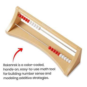 hand2mind Demonstration 20 Bead Rekenrek Classroom Set, Abacus for Kids Math, Math Manipulatives Kin...