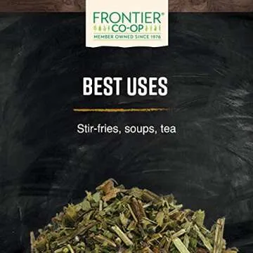 Frontier Co-op Organic Tulsi Holy Basil Herb, 8oz Bulk Bag - Highly Aromatic with Minty Flavor - Perfect for Cooking, Tulsi Tea & Herbal Uses, Kosher